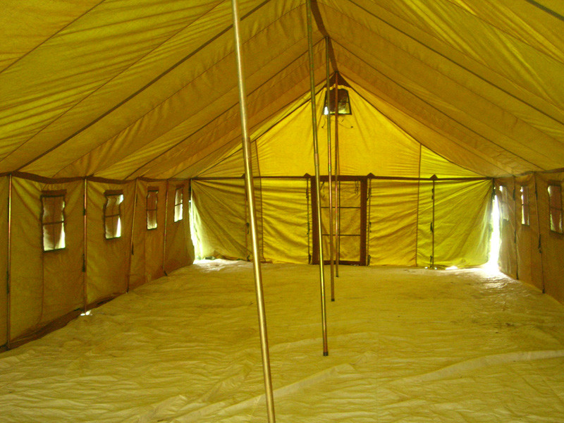 30 Person Galvanized Steel Army Military Camping Waterproof Canvas Tent
