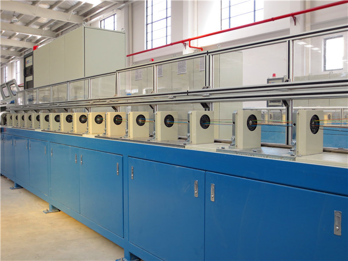 2000rpm Sz Stranding Machine , Oil - Filled Optic Fiber Production Line Low Noise