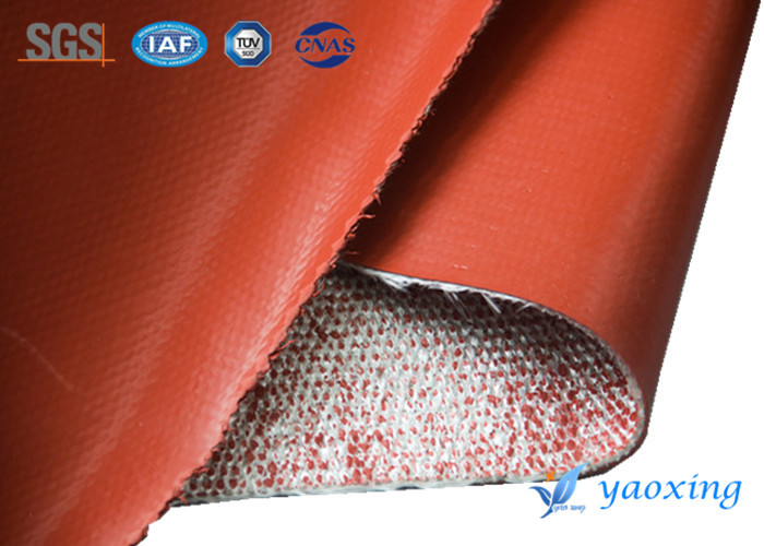 3mm Heat Insulation Silicone Fiberglass Fabric , Silicone Treated Fabric