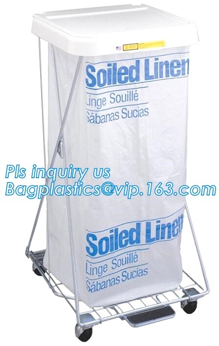 biodegradable biohazard bag/Recycled garbage bag, Polyethylene Biohazard Printed Clear Plastic k Specimen Bags Wit