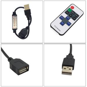 Mini Monochrome LED Light Controller , RF Wireless Controller With 11 Key OEM