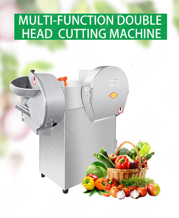 120-850KG/Hr Electric Multifunction Vegetable Cutting Machine Section Silk Chopped