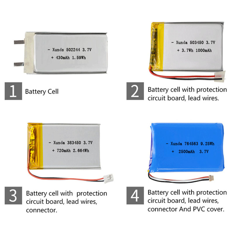 LiPo Lithium Polymer Battery 3.7 V 1500mAh For Camping And Outdoor Gear