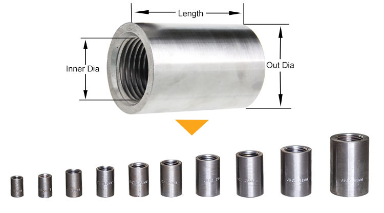 SCREW COUPLER, MBT TYPE rebar couplers