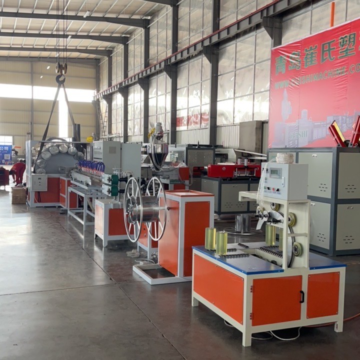 PVC Fiber Reinforced Flexible Hose Machine , Soft Tube Extrusion Machine