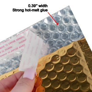 Colorful Metallic Bubble Envelopes Self Sealing Bubble Courier Bags Customized
