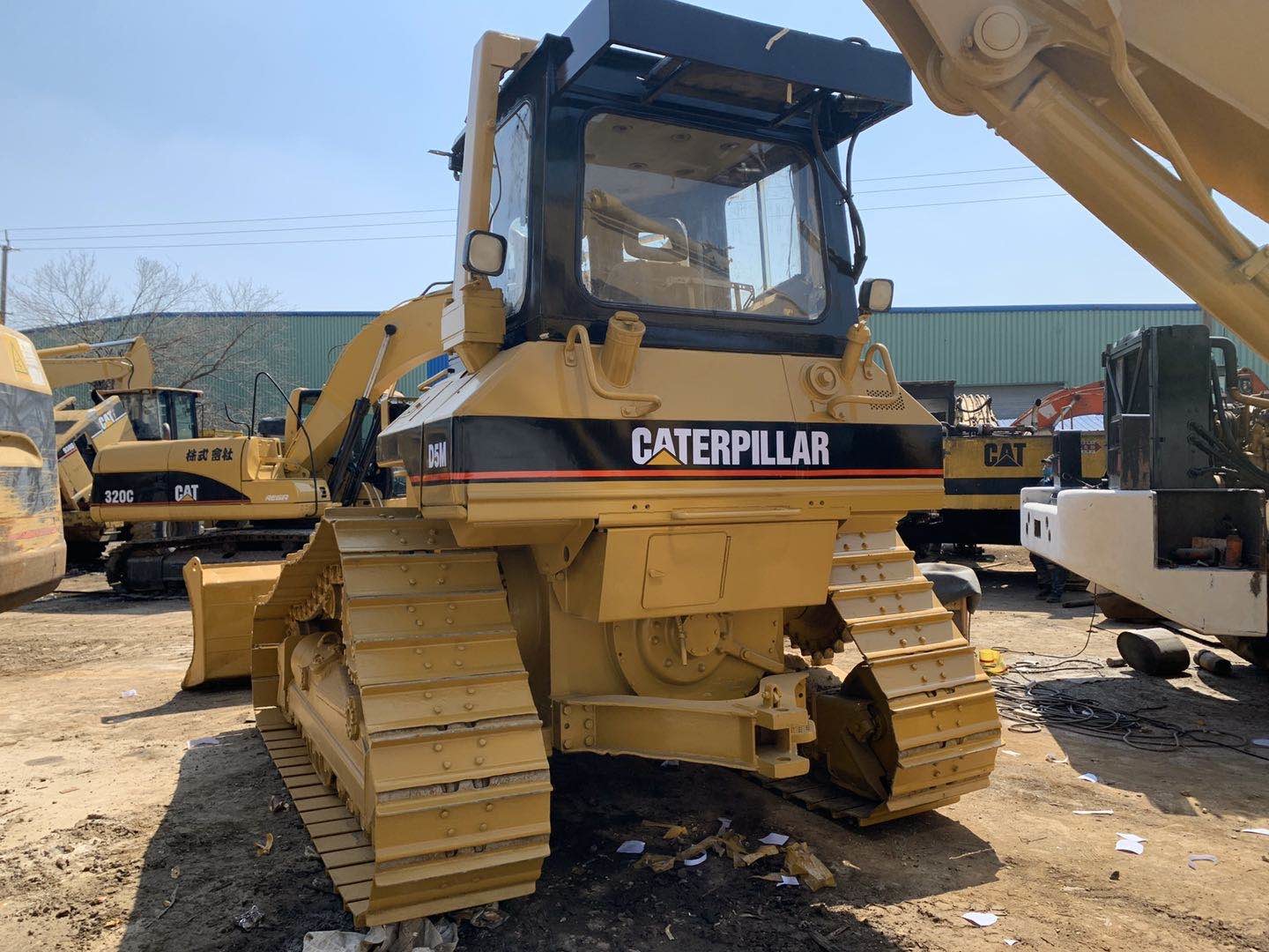 Repaint Color Used CAT D5M Bulldozer For Sale/6 Way Blade Used Caterpillar D5M Bulldozer