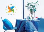 Windmill Style Vinyl Wall Sticker Clock 10A056 Numbers Wall Decoration