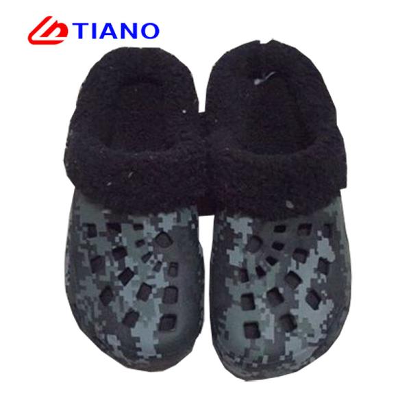 Quality Flexible Thick Outsole Odm Fuzz Lined Clog Style Slippers for sale
