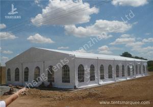  Transparent PVC Windows Hard Aluminium Frame Tents , metal frame tent 15m by 30m Manufactures