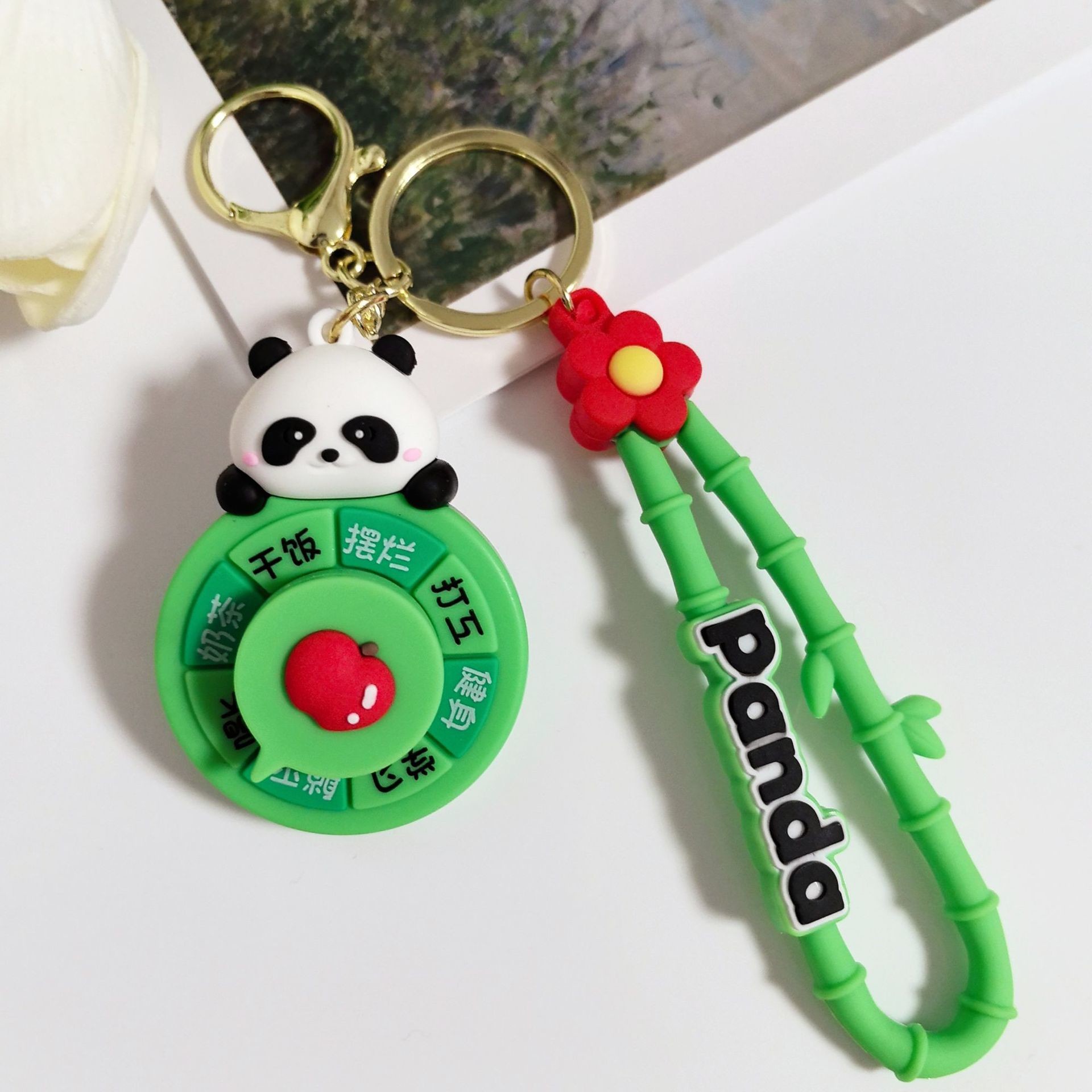 Kawaii Backpack Purse Handbag Keychain Charms with Cartoon Animals Pendant