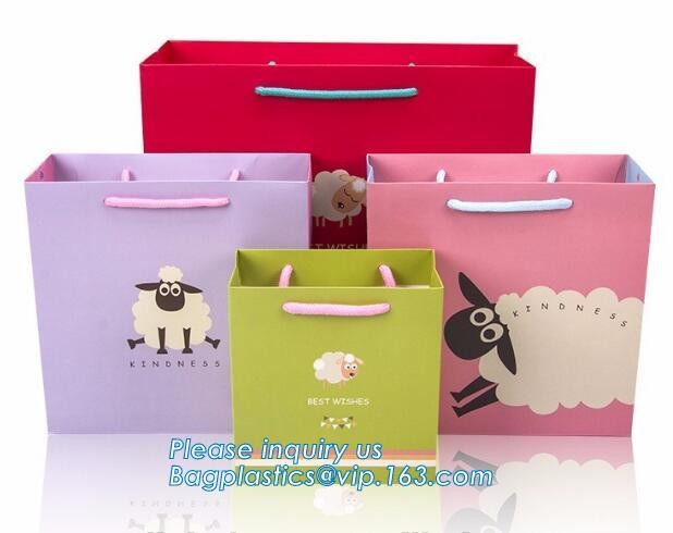 Cheap Customized Pink Printed Paper Shopping Bag For Clothing and Gift,Recycled Luxury Paper Bags & Retail Carrier Bags