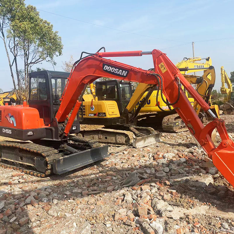 Mini DH55 Used Doosan Excavators Crawler 12000 Pound 5.5ton