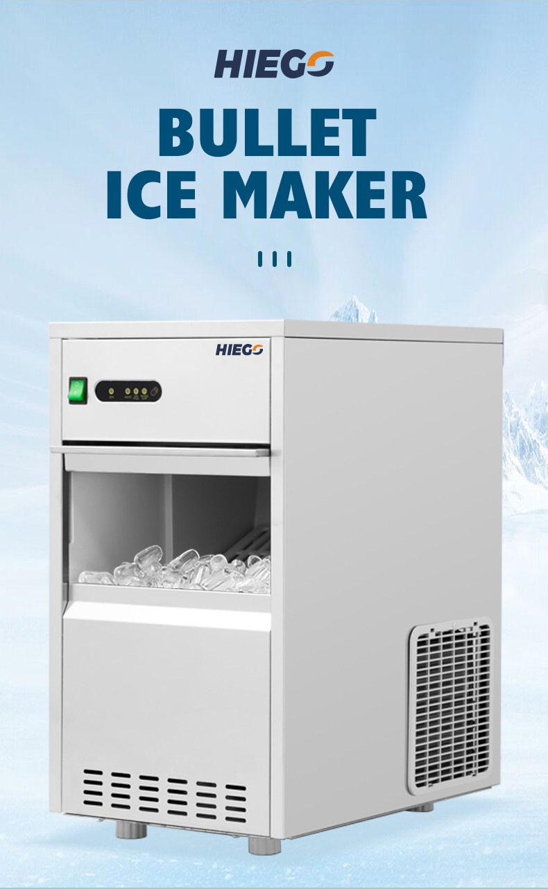 50kg Kitchen Ice Machine Commercial Portable Pellet Ice Machine R134a