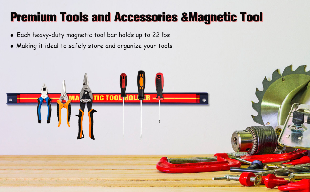Alloy Steel Magnetic Tool Holder Strip for Easy Organization and Quick Access to Tools