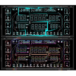 Customized PIN Connector Intelligent Drying Oven IN 7 Segment LCM LCD Display