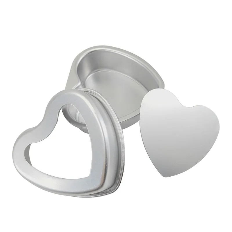 Removable Bottom Heart Cake Mold Commercial Bakery Equipment Aluminum Anode