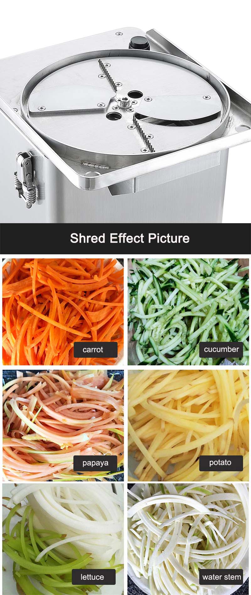 Multi-function Vegetable Cutter Electric Potato Carrot Onion Cucumber Cutting Machine