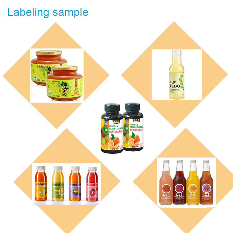 220V/110V Auto PET Bottle Stickering Machine Wine Labeling Equipment