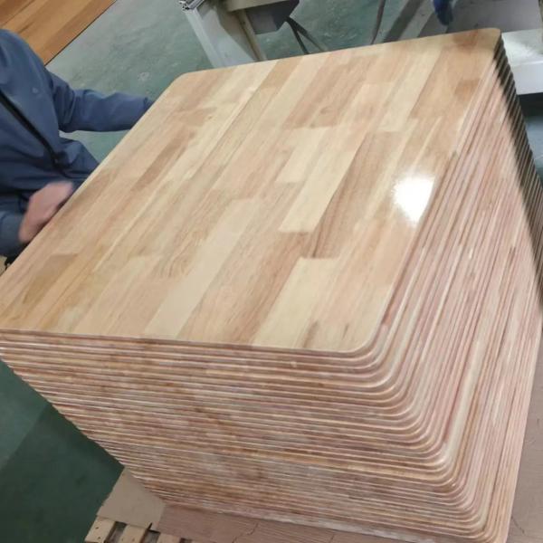 Solid Wood Desktop UV Oak Board Rubber Wood Finger Joint Board for Solid Wood