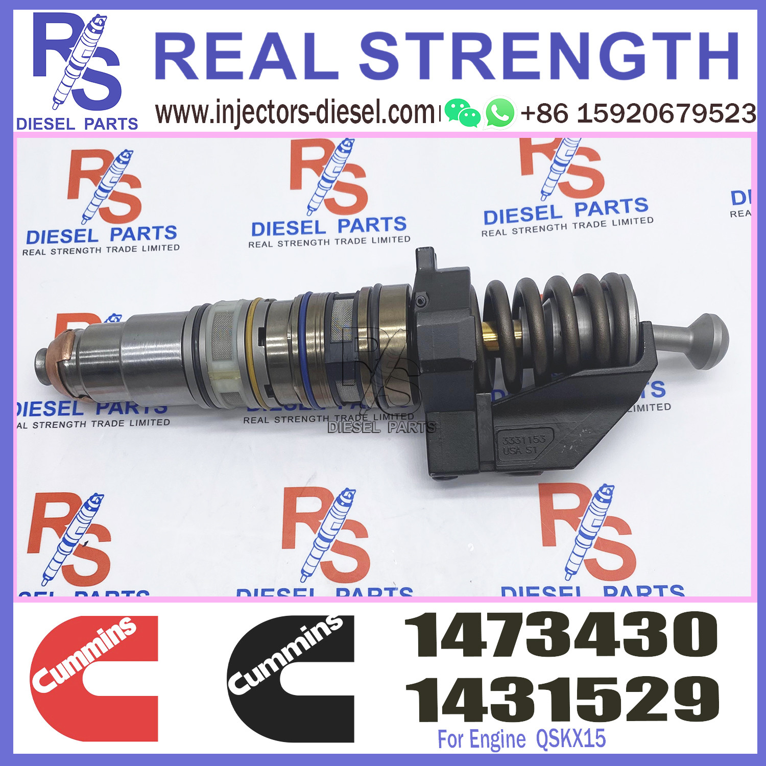 4076912 Cummins Diesel Injector 1521978 3331153 1764365 Diesel Unit Injector
