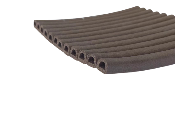 Customizable D-type EPDM Foam Sponge Self-Adhesive Rubber Sealing Strip for Industrial