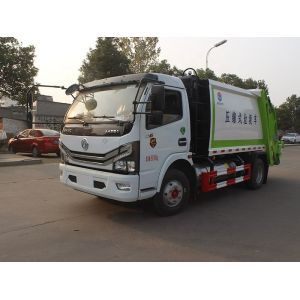 Dongfeng Dollicar D6 LNG 4x2 6cbm Compactor Garbage Truck