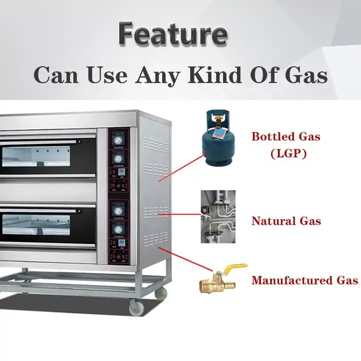 High Combustion Efficiency Liquid Propane Gas Baking Bakery LPG Oven
