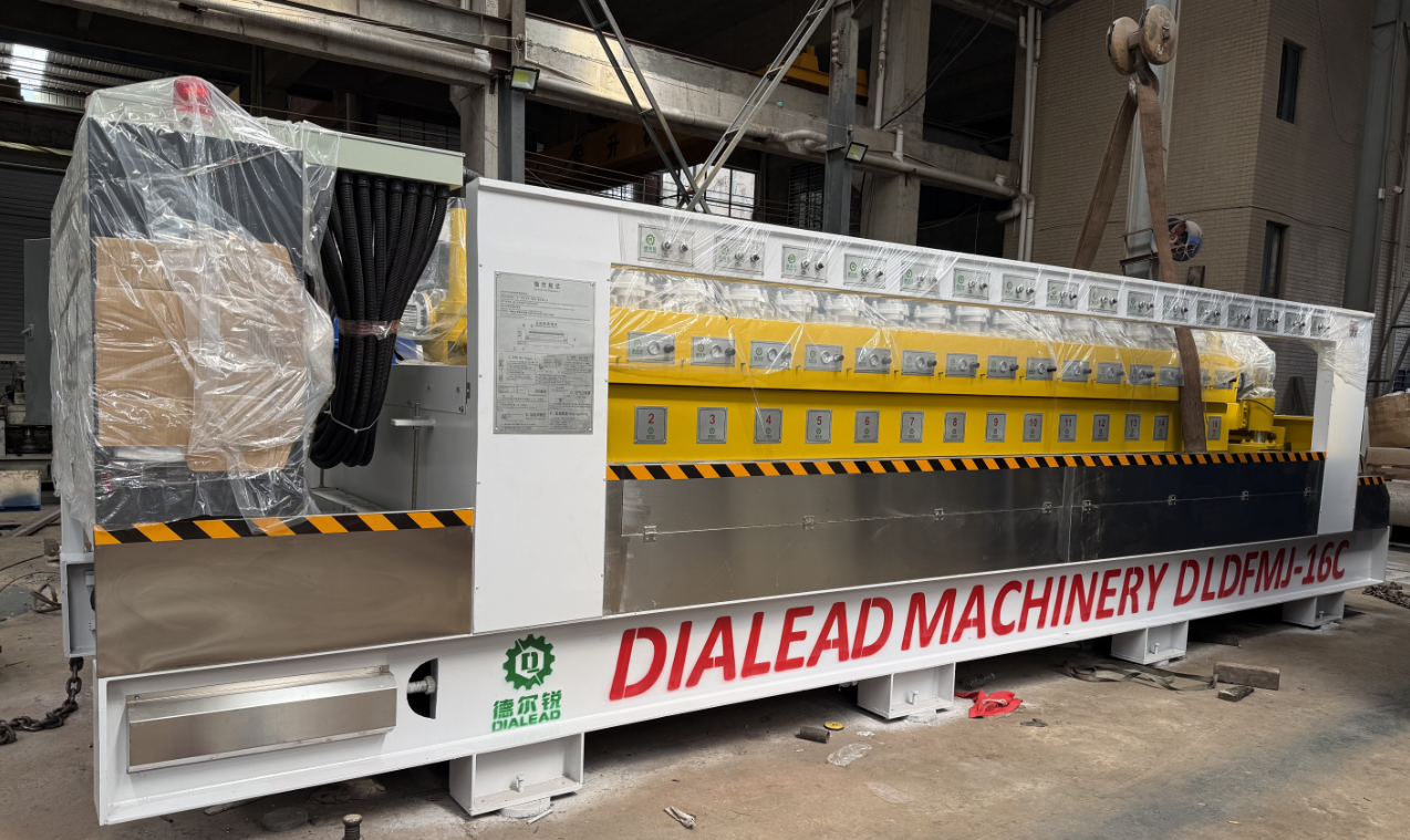 Automatic Line Polishing Machine For Granite Disc / Granite Slab / Stone Fabrication
