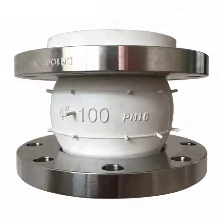 ANSI 150LB Galvanized Flange Single Arch Compensator PTFE Connection Flexible Rubber Joint