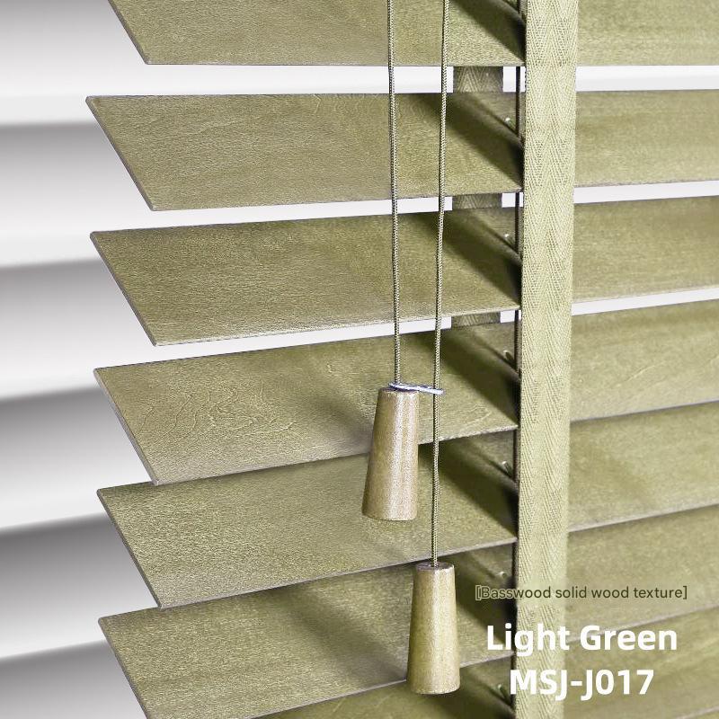 Contemporary Design Shutters for Office Living Room Study Electric Lift Black Solid Wood Blinds Light Curtains Shade