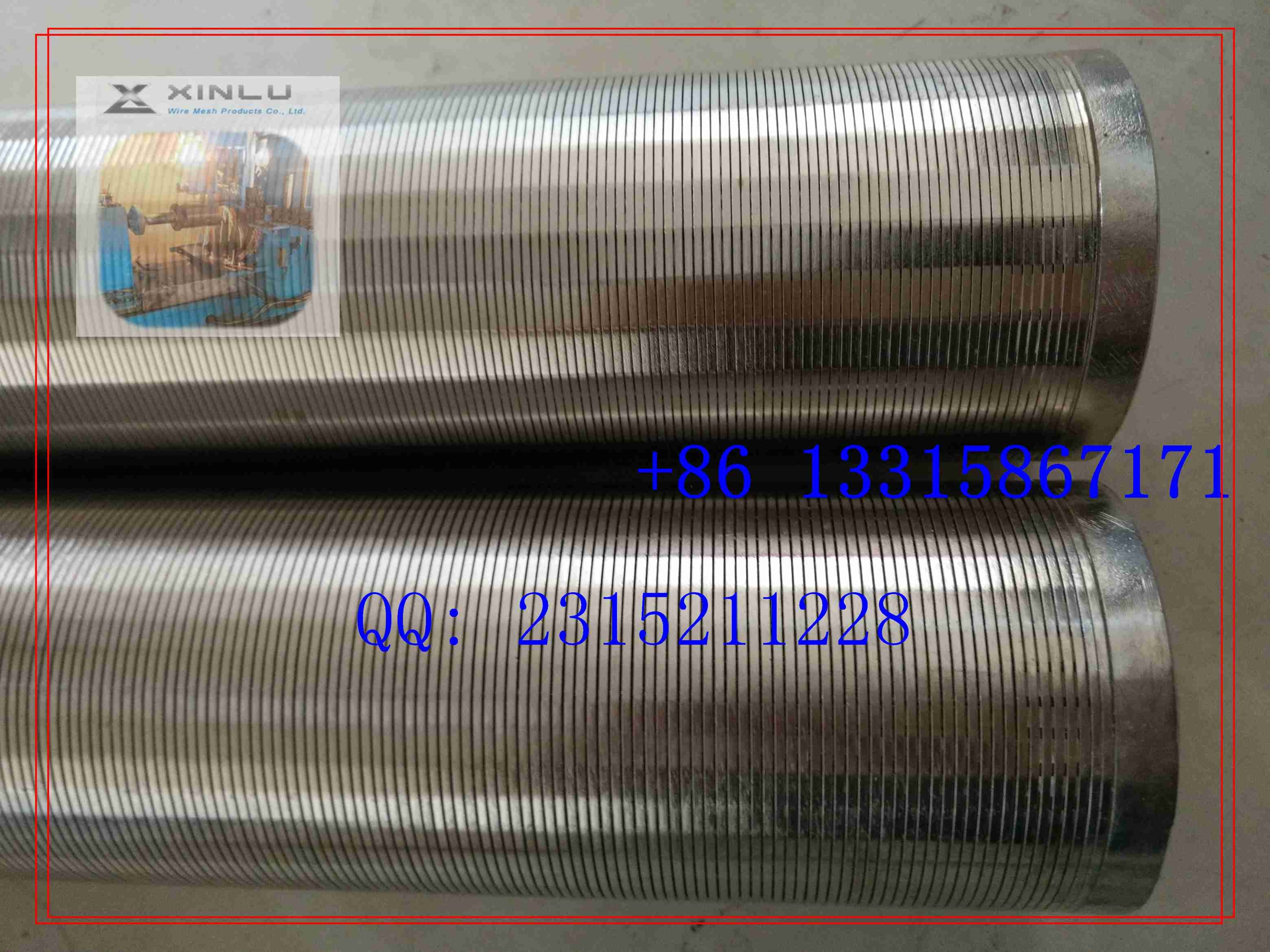V WIRE FILTER SCREEN / WEDGE WIRE WATER WELL SCREENS / JOHNSON SCREENS FOR WATER FILTER FROM XINLU METAL WIRE MESH