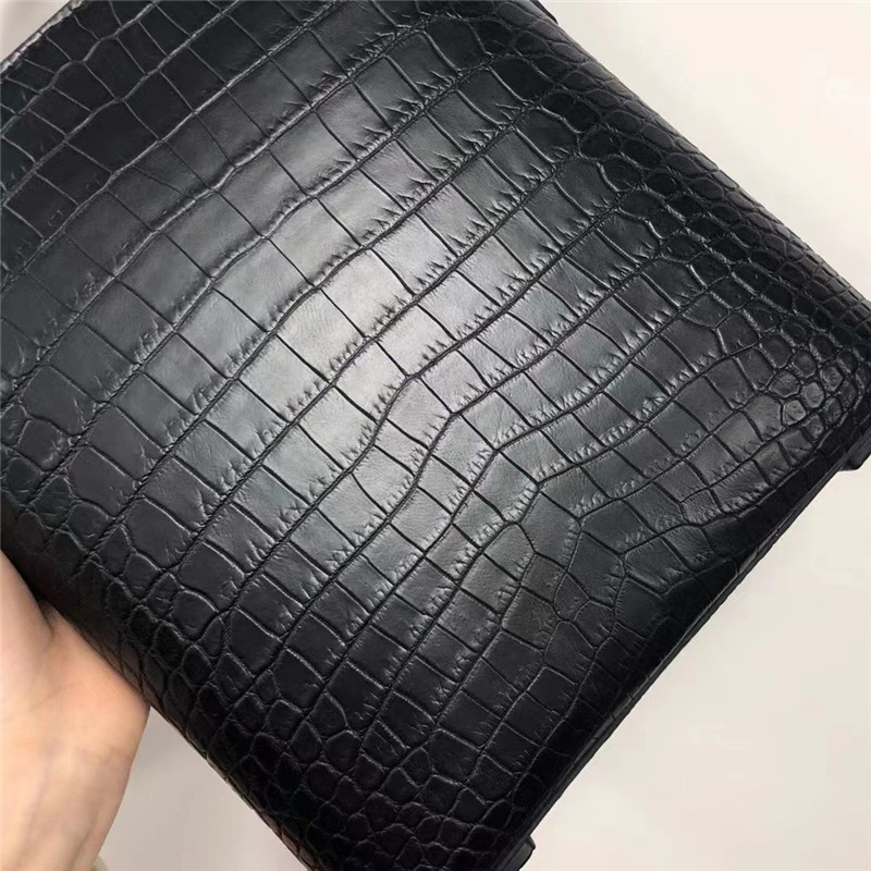 Matt Finish Genuine Alligator Skin Men Small Messenger Bag Authentic Crocodile Leather Flap Purse Male Shoulder Bag