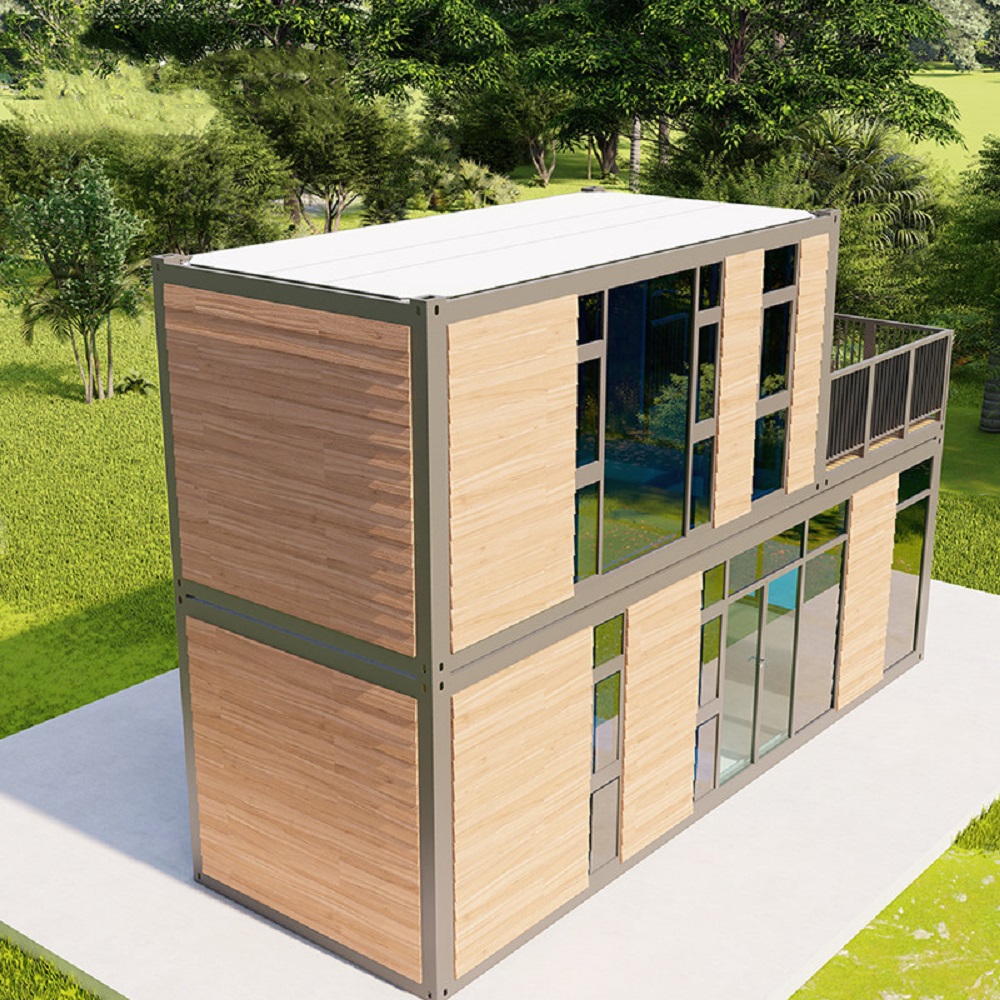PVC Sliding Window Galvanized Steel Frame Prefab Container Homes