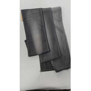 Light weight 6.8oz BLACK/WHITE with full width 69/71" No Stretch Denim fabric