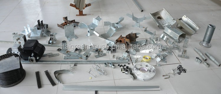 Transparent Agricultural Greenhouse for Mushroom Farming Length 30-100m or Customized