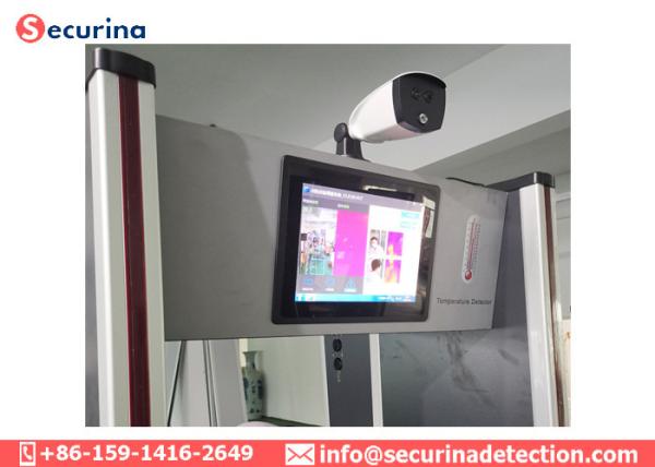 Temperature Monitoring Walk Through Thermal Scanner Fever Screening Metal