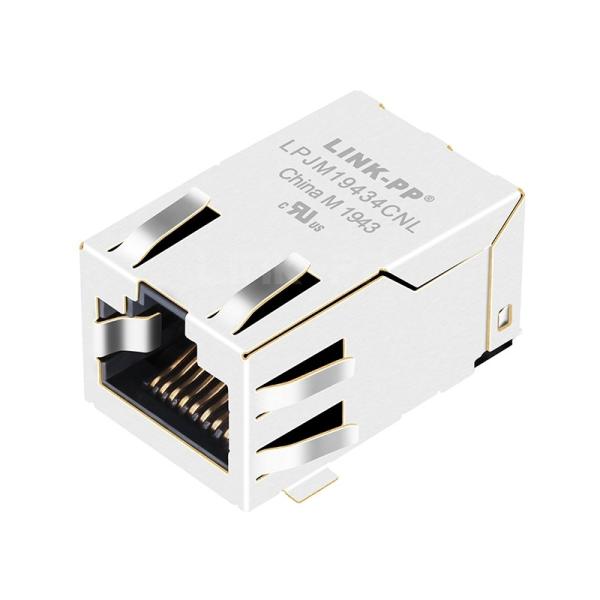 LPJM19434CNL 2.5G Base-T 1X1 Port Tab Up SMT RJ45 Magjack Female Connector