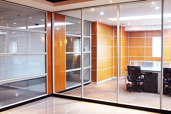 ODM 80mm Office Partition Wall Systems 38-44db Acoustic Glass Partitions