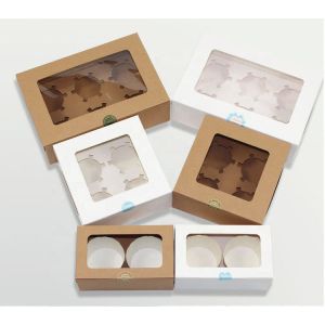 Custom Cardboard Display Boxes Green Environmental Safety Material cake box