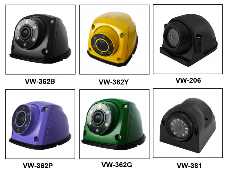 4 Way Bus Surveillance Camera Video Truck Side View Security 4G Vehicle Camera System