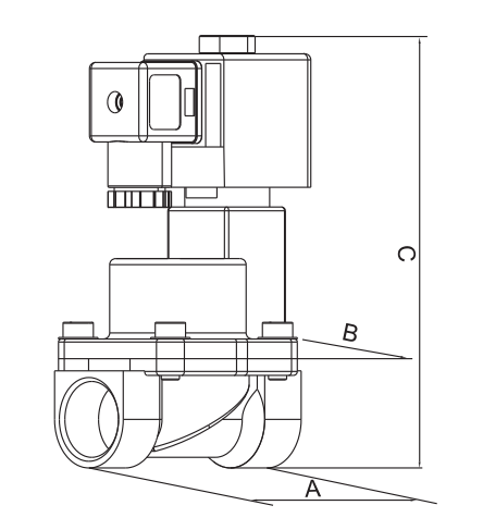 Piston Operated Solenoid Valve Steam Stainless Steel 3/8'' 1/2'' 3/4'' 1''
