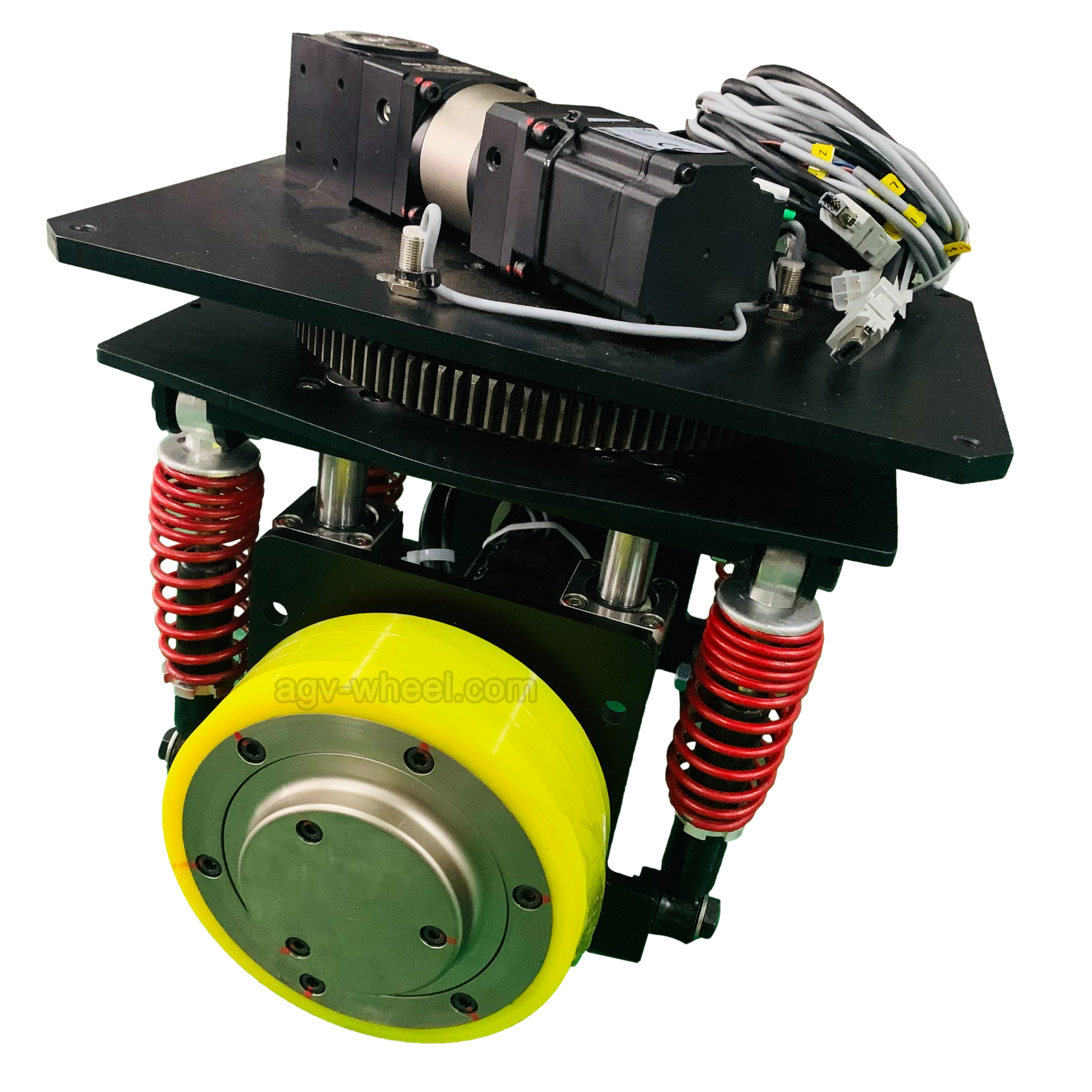 Shock absorption Differential Wheel 90W AGV Servo Motor Steering Wheel 40m/min