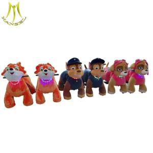  Hansel battery plush ride on animal electric wheel unicorn riding animal for kids Manufactures