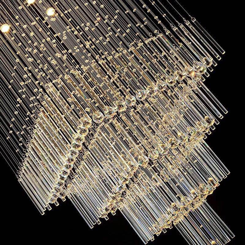 Custom Chandelier Light Hotel Lobby Big Luxury Crystal Chandeliers zhongshan guzhen lighting(WH-NC-118)