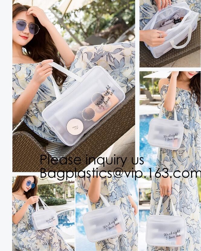 Lady'S Shell Travel Pouch Dazzle Colour Laser PVC Transparent Waterproof Cosmetic Bag,Cosmetic Makeup Bag, bagease