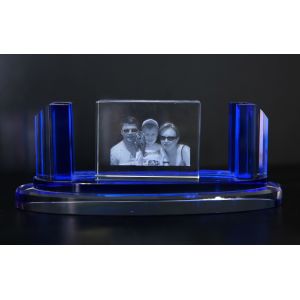 Computerized 3D Glass Engraving Machine , 3D Laser Glass Etching Machine