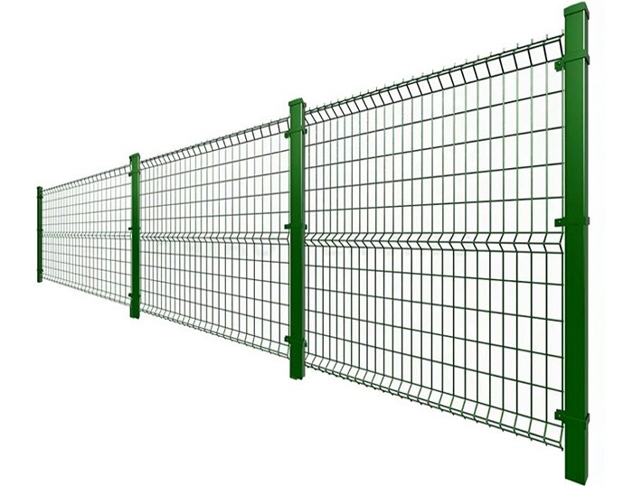 3D Welded V Mesh Security Fencing PVC Coated Galvanized