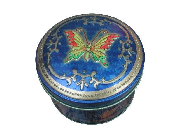 ISO9001 Cookie Tin Cans 750ml PMS Cookie Packaging Tins