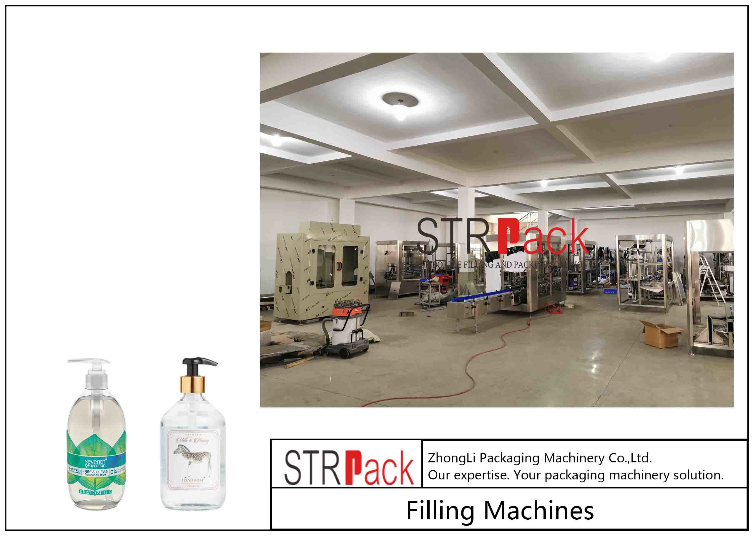 Bottle Automatic High-Precision PLC Controlled Liquid Soap/Hand Sanitizer/Shower Gel Filling Capping Machine Aseptic Fil